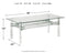 Braddoni - Chrome Finish - Rectangular Cocktail Table-Washburn's Home Furnishings