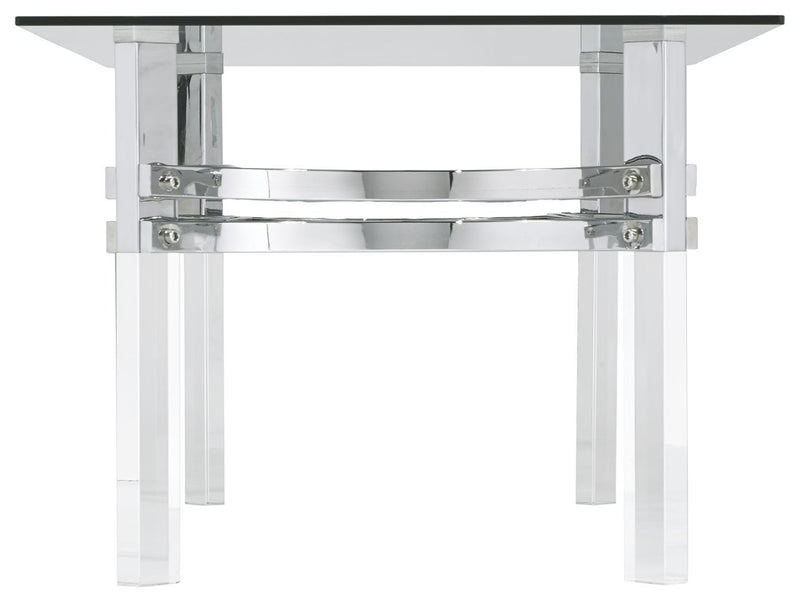 Braddoni - Chrome Finish - Rectangular Cocktail Table-Washburn's Home Furnishings