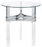 Braddoni - Chrome Finish - Round End Table-Washburn's Home Furnishings