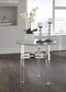 Braddoni - Chrome Finish - Round End Table-Washburn's Home Furnishings