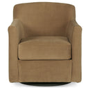 Bradney - Honey - Swivel Accent Chair-Washburn's Home Furnishings