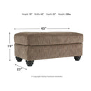 Braemar - Brown - Ottoman-Washburn's Home Furnishings