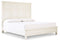 Braunter - Aged White - California King Panel Bed-Washburn's Home Furnishings