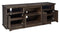 Brazburn - Dark Brown - Lg Tv Stand W/fireplace Option-Washburn's Home Furnishings