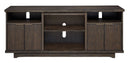 Brazburn - Dark Brown - Lg Tv Stand W/fireplace Option-Washburn's Home Furnishings