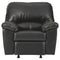 Brazoria - Black - Rocker Recliner-Washburn's Home Furnishings