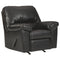 Brazoria - Black - Rocker Recliner-Washburn's Home Furnishings