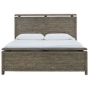 Brennagan - Gray - California King Panel Bed-Washburn's Home Furnishings