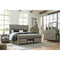 Brennagan - Gray - California King Panel Bed With Footboard Storage-Washburn's Home Furnishings