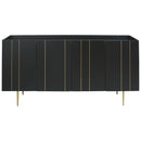 Brentburn - Black/gold Finish - Accent Cabinet-Washburn's Home Furnishings