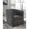 Brentlow - Distressed Black - Swivel Chair-Washburn's Home Furnishings