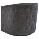 Brentlow - Distressed Black - Swivel Chair-Washburn's Home Furnishings