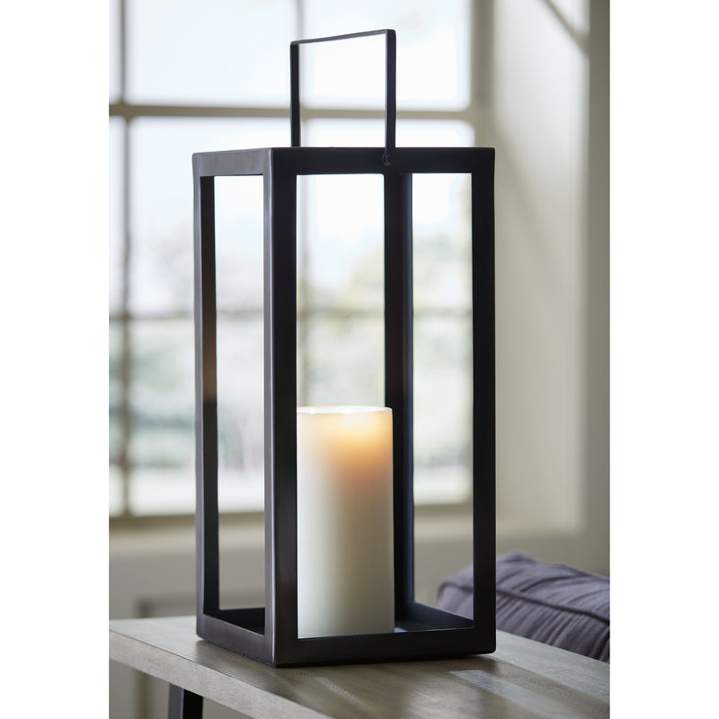 Briana - Antique Black - Lantern - Medium-Washburn's Home Furnishings