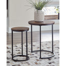 Briarsboro - Brown/black - Accent Table (2/cn)-Washburn's Home Furnishings