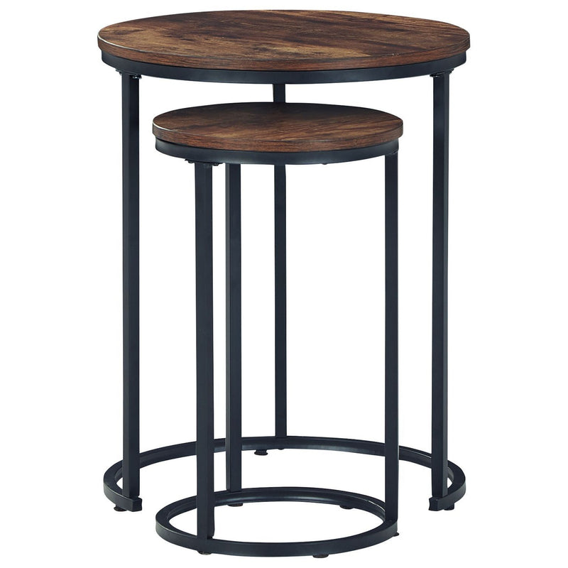 Briarsboro - Brown/black - Accent Table (2/cn)-Washburn's Home Furnishings