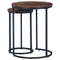 Briarsboro - Brown/black - Accent Table (2/cn)-Washburn's Home Furnishings