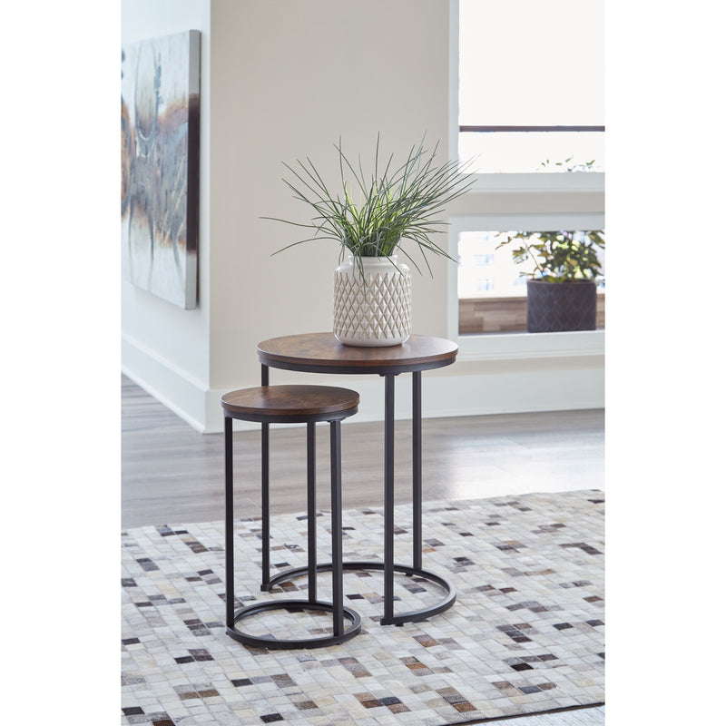 Briarsboro - Brown/black - Accent Table (2/cn)-Washburn's Home Furnishings