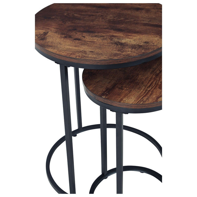 Briarsboro - Brown/black - Accent Table (2/cn)-Washburn's Home Furnishings