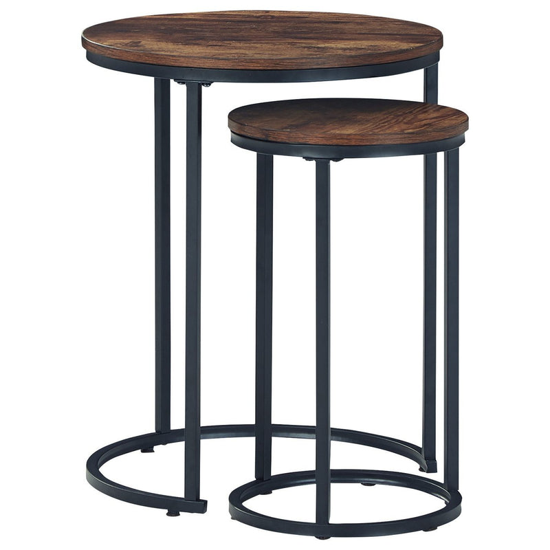 Briarsboro - Brown/black - Accent Table (2/cn)-Washburn's Home Furnishings