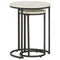 Briarsboro - White/black - Accent Table (2/cn)-Washburn's Home Furnishings