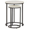 Briarsboro - White/black - Accent Table (2/cn)-Washburn's Home Furnishings