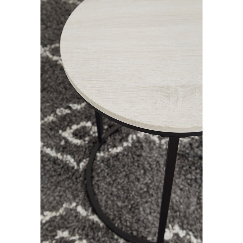 Briarsboro - White/black - Accent Table (2/cn)-Washburn's Home Furnishings