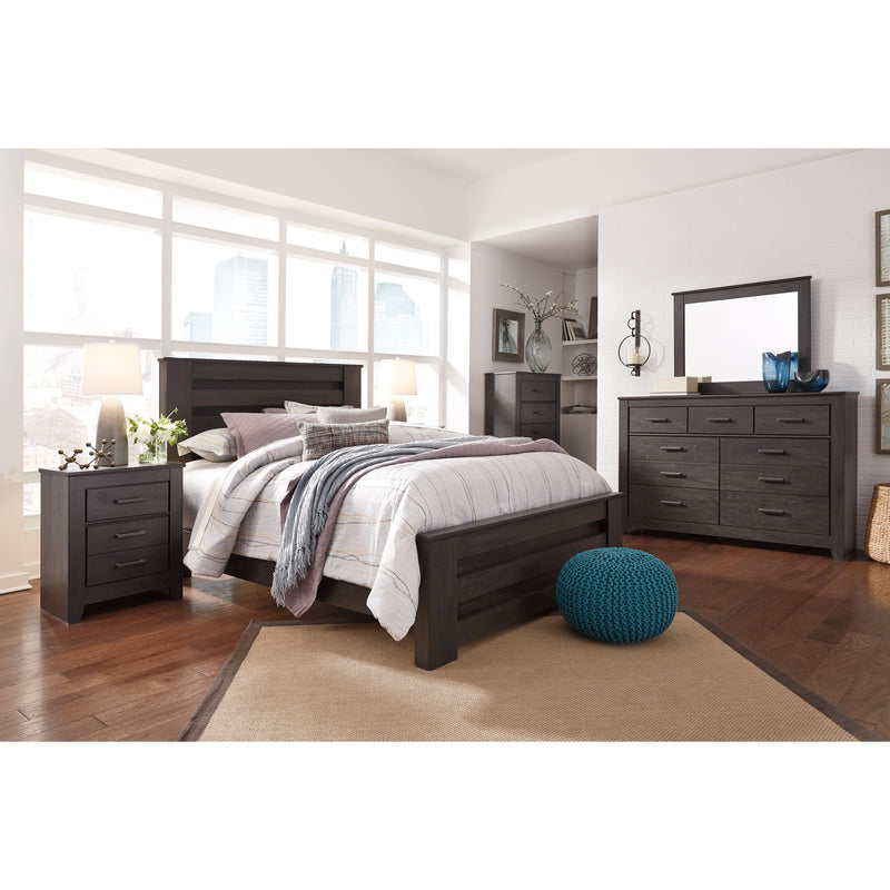 Brinxton - Charcoal - Two Drawer Night Stand-Washburn's Home Furnishings