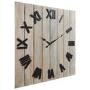 Bronson - Whitewash/black - Wall Clock-Washburn's Home Furnishings