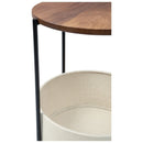 Brookway - Black/cream - Accent Table-Washburn's Home Furnishings