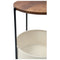 Brookway - Black/cream - Accent Table-Washburn's Home Furnishings