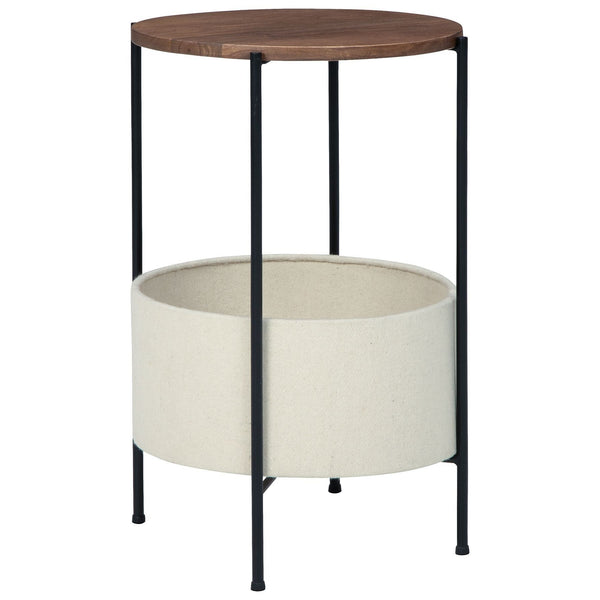 Brookway - Black/cream - Accent Table-Washburn's Home Furnishings