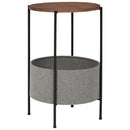 Brookway - Black/light Gray - Accent Table-Washburn's Home Furnishings