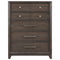 Brueban - Brown - Five Drawer Chest-Washburn's Home Furnishings