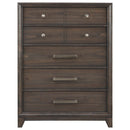 Brueban - Brown - Five Drawer Chest-Washburn's Home Furnishings