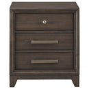 Brueban - Brown - Three Drawer Night Stand-Washburn's Home Furnishings