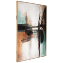 Brunonia - Teal/orange/black - Wall Art-Washburn's Home Furnishings