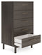 Brymont - Dark Gray - Five Drawer Chest-Washburn's Home Furnishings