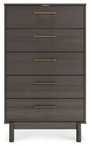 Brymont - Dark Gray - Five Drawer Chest-Washburn's Home Furnishings