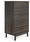 Brymont - Dark Gray - Five Drawer Chest-Washburn's Home Furnishings