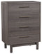 Brymont - Dark Gray - Four Drawer Chest-Washburn's Home Furnishings