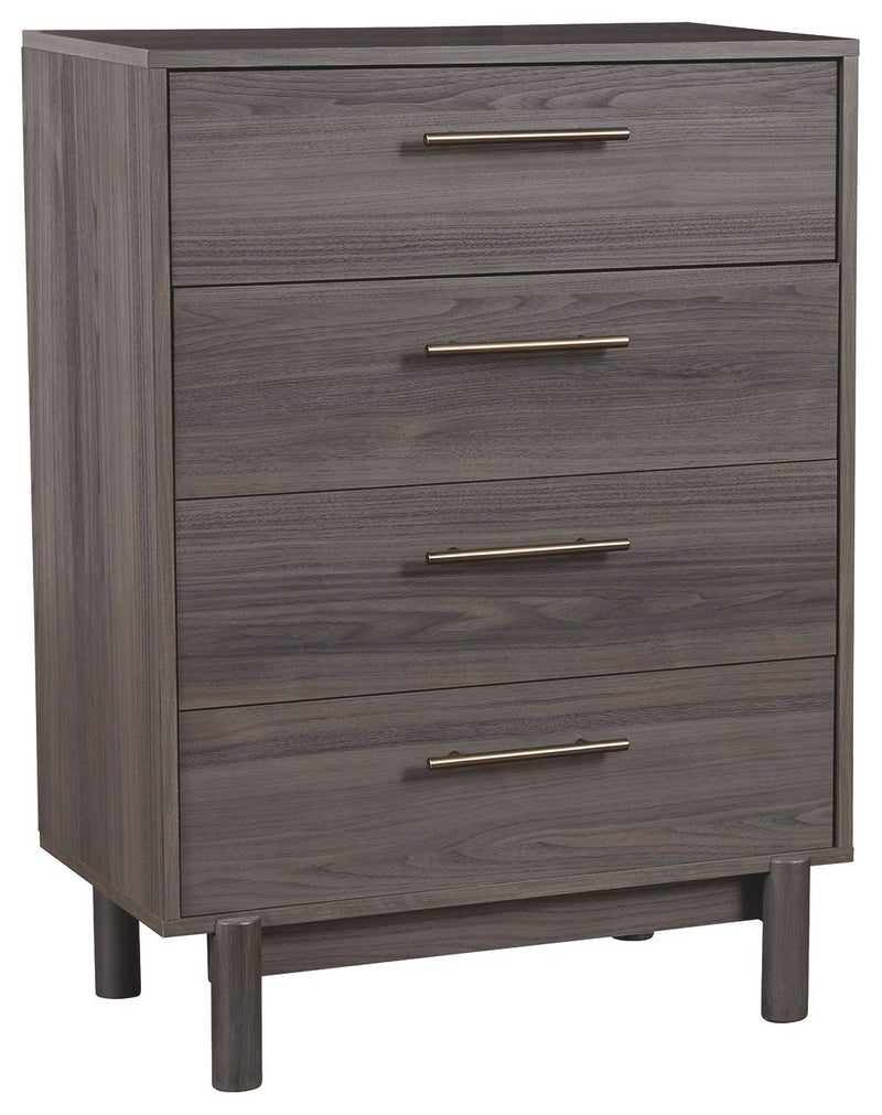 Brymont - Dark Gray - Four Drawer Chest-Washburn's Home Furnishings