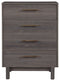 Brymont - Dark Gray - Four Drawer Chest-Washburn's Home Furnishings