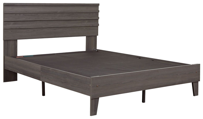 Brymont - Dark Gray - Full Panel Platform Bed-Washburn's Home Furnishings