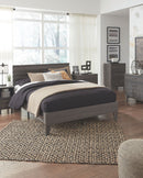 Brymont - Dark Gray - Full Panel Platform Bed-Washburn's Home Furnishings