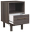 Brymont - Dark Gray - One Drawer Night Stand - Small-Washburn's Home Furnishings