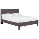 Brymont - Dark Gray - Queen Panel Platform Bed-Washburn's Home Furnishings