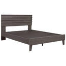 Brymont - Dark Gray - Queen Panel Platform Bed-Washburn's Home Furnishings