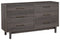 Brymont - Dark Gray - Six Drawer Dresser - Sleek-Washburn's Home Furnishings