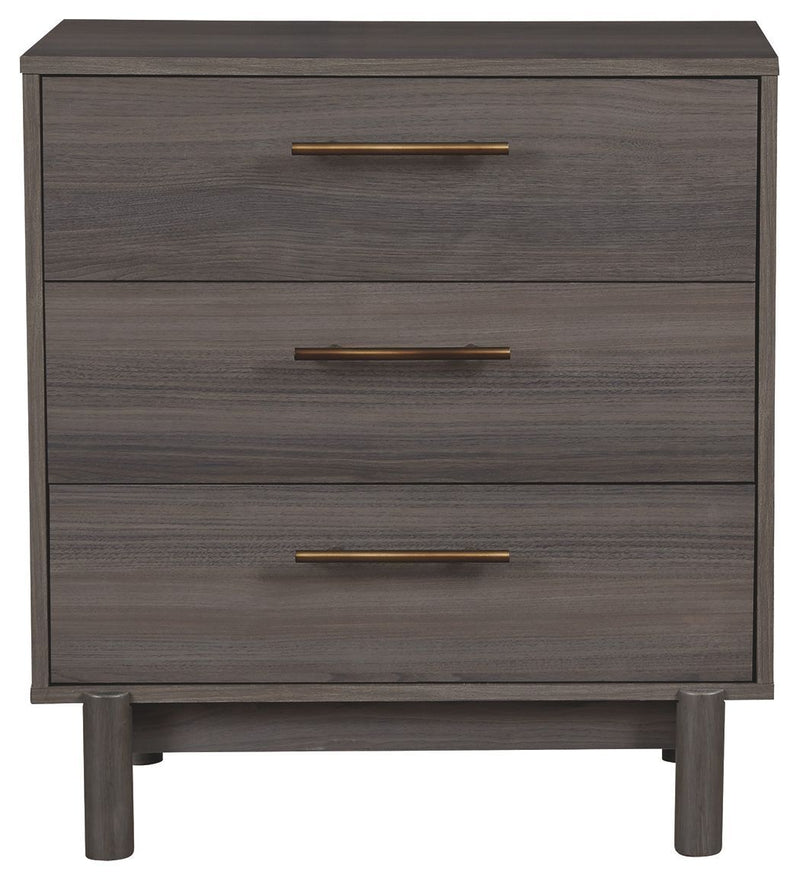 Brymont - Dark Gray - Three Drawer Chest-Washburn's Home Furnishings