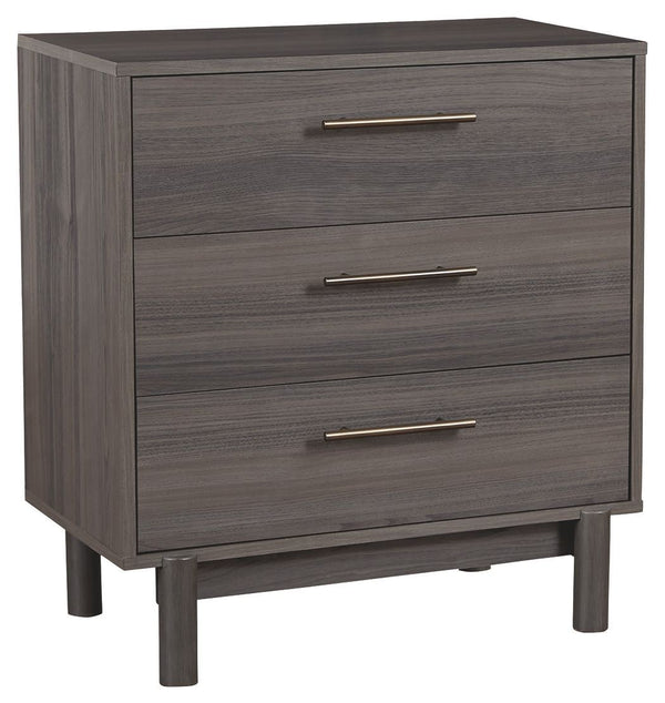 Brymont - Dark Gray - Three Drawer Chest-Washburn's Home Furnishings